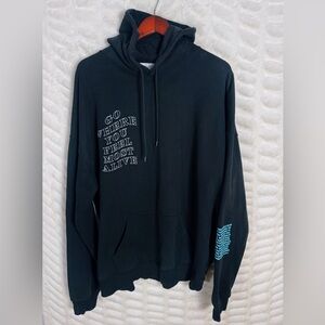 ✨ The Mayfair Group Hoodie One-Size Black Outta This World Pullover Sweatshirt